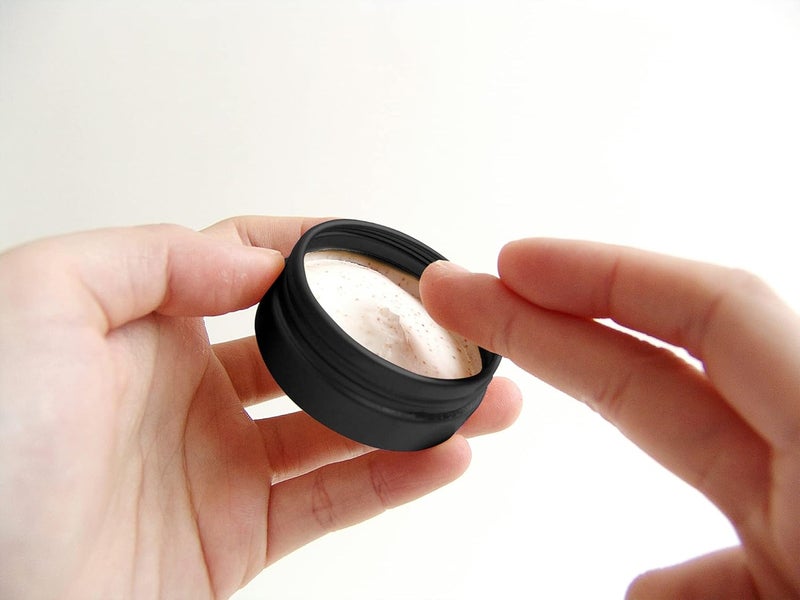 Axe Sickle 40 Pcs 1 Ounce Aluminum Tin Jars Containers Leak Proof Cosmetic Tin Jars Containers Round Screw Lids for Cosmetic, Salves, Balms, Lip Balm or Others, 30mL Black - Image 5